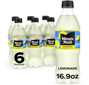 Minute Maid Lemonade Made w/Real Lemons, 16.9 fl oz, 6 Pack