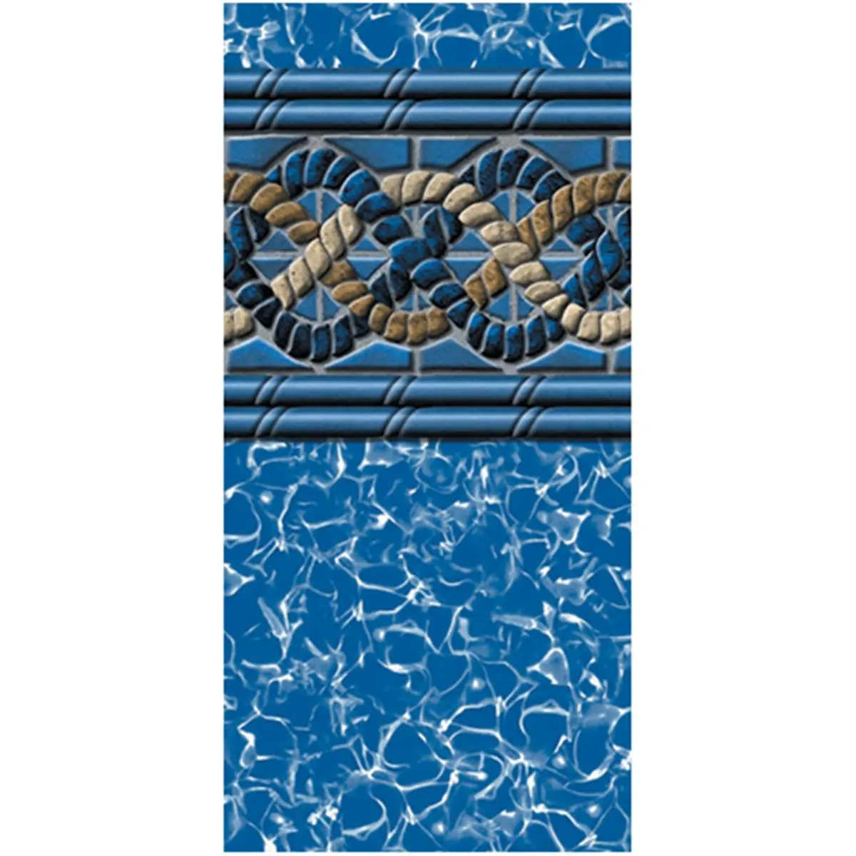 Swimline 2000 Series Mystri Gold Unibead Above-Ground Pool Liner, 21 ft. x 54 in Round, Virgin Vinyl, Lap Welds, UV-Resistant, Algae Inhibitors, Sun Protection, Withstand Harshest Winters, Aquatic Fitness Equipment, Maximum Sun Protection, Unibead Liner,,