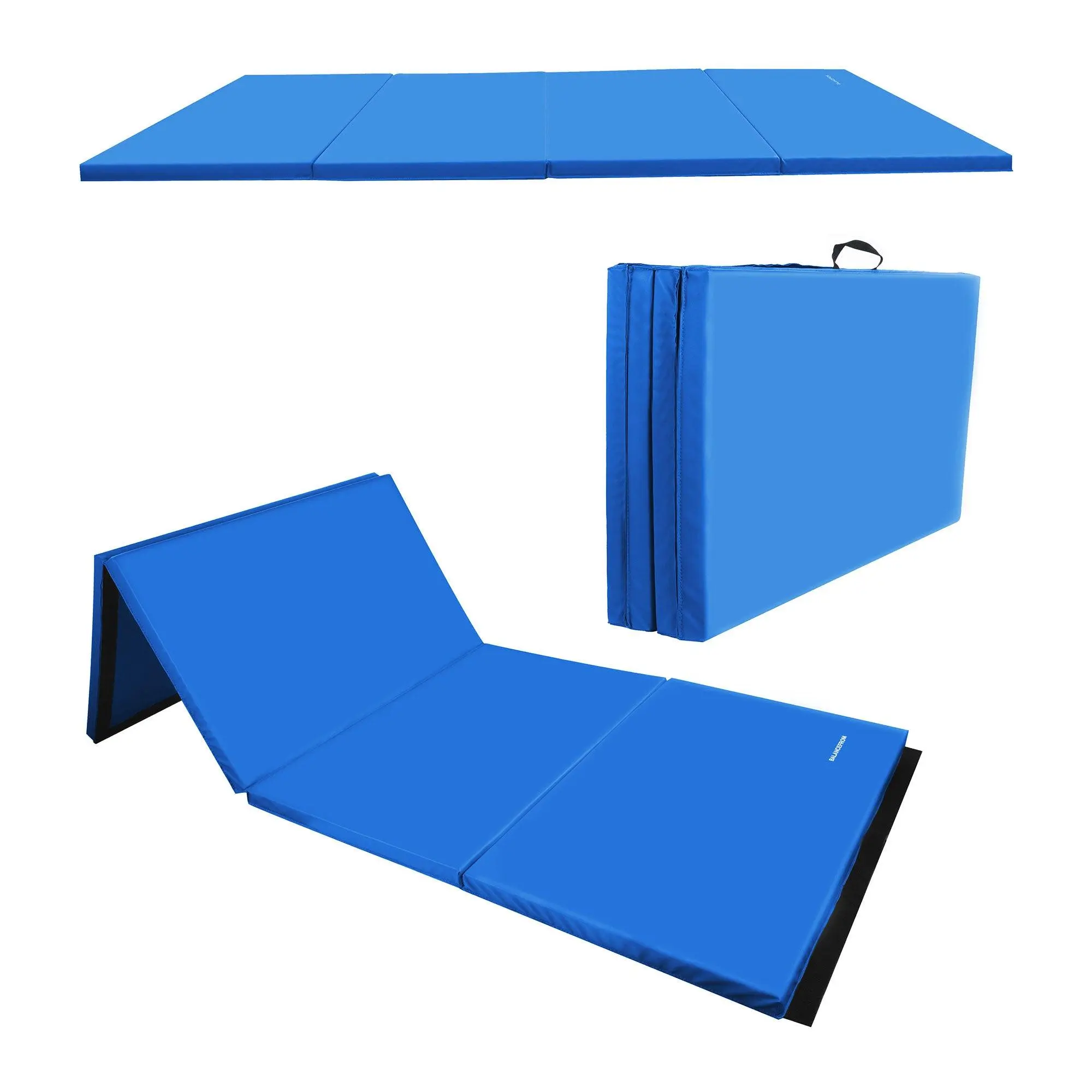 BalanceFrom 4' x 6' x 2" All Purpose Folding Fitness Gymnastics Gym Mat, Blue BalanceFrom 4' x 6' x 2" All Purpose Folding Fitness Gymnastics Gym Mat, Blue