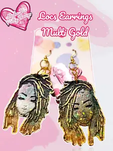 Loc Earrings Multi-Gold