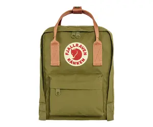 Fjallraven Kanken Mini Unisex Backpacks, Color: Foliage Green-Peach Sand