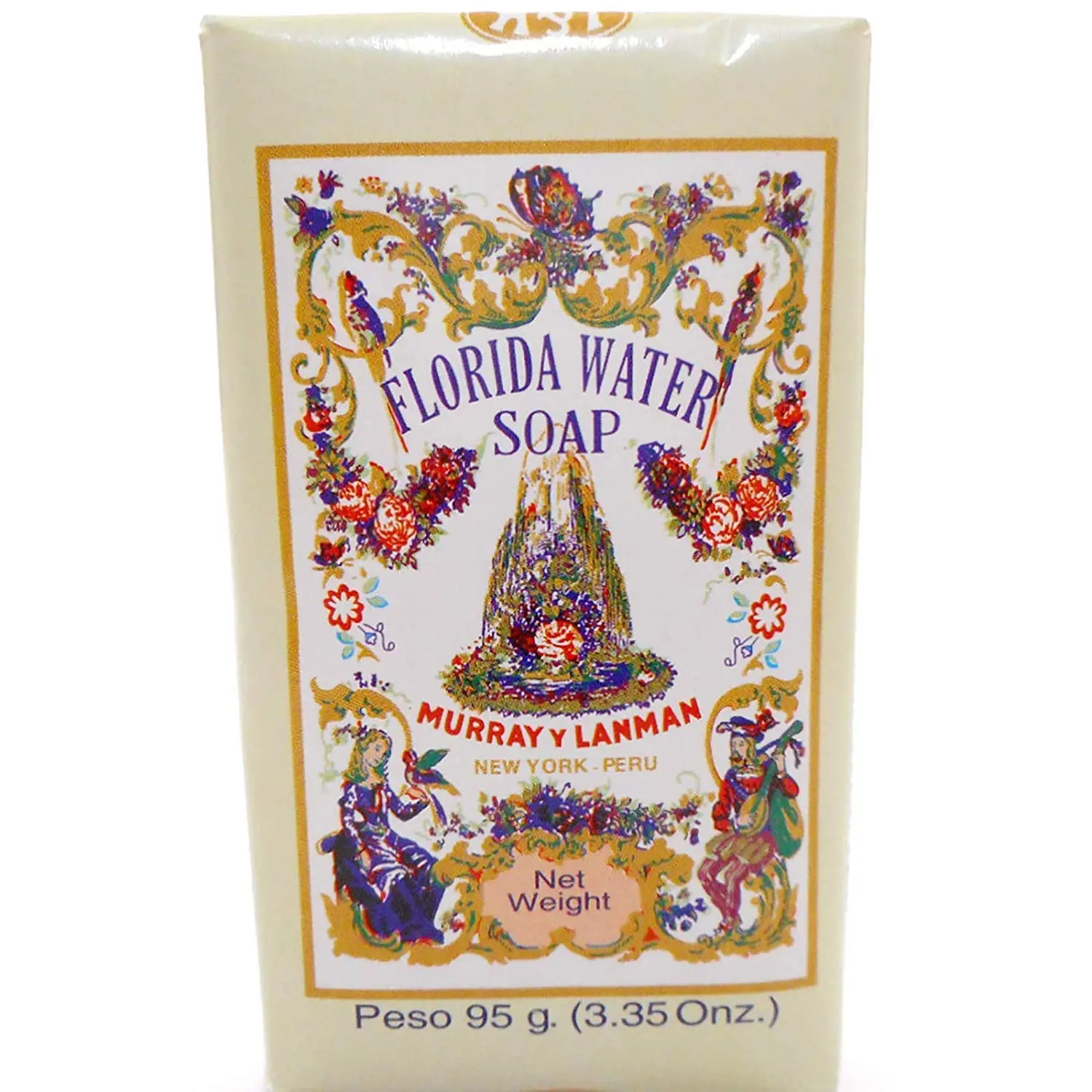 Murray & Lanman Florida Water Bar Soap - Mild Complexion Soap with a French Parfum Fragrance for Gentle Cleansing, Citrus Scent, 3.3 oz, Aroma, Hand, Parfum Fragrance As00673jf (Cinnamal, Body Care, Cleanser, Single, Flowers, Smelling Good, Fresh And Clea