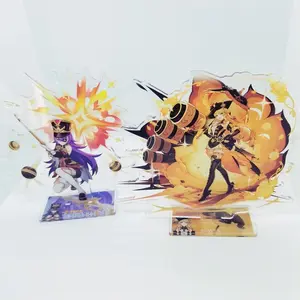 Game Impact New Stand Figure Acrylic Yelan Chevreuse Navia Xiao Cosplay Model Plate Desk Decor Fans Friend Gift