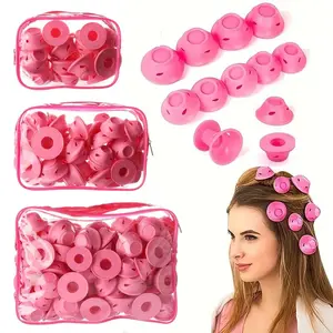 Mills Style DIY Mushroom Bell Curling Iron Lazy Silicone Hair Roller, PVC Bag Pack, Easy Use, Perfect for Home Styling