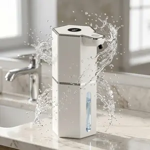 USB Rechargeable Soap Dispenser – Automatic Touchless Foaming Soap Dispenser with 12 oz Large Capacity, Waterproof Sensor & Adjustable Foam Output. Smart wall-mounted soap dispenser for bathroom, kitchen, and modern home essentials