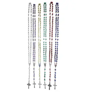 Rosario con imagen y  Cruz de Metal