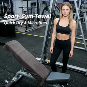 1/2 Pcs Sports Towels, 11.8*43.3inch/30*110cm, Sweat Towel for Fitness & Running, Portable for Camping & Hiking, Sports Mat Towel, Bath & Swimming Towel, Durable, Lint-free & Fade-resistant