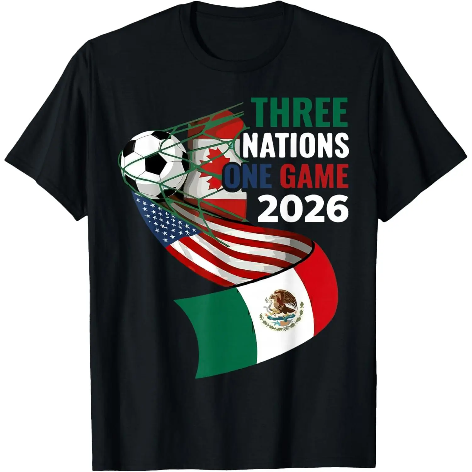 100%cotton Three Nations One Game 2026 Soccer T-Shirt