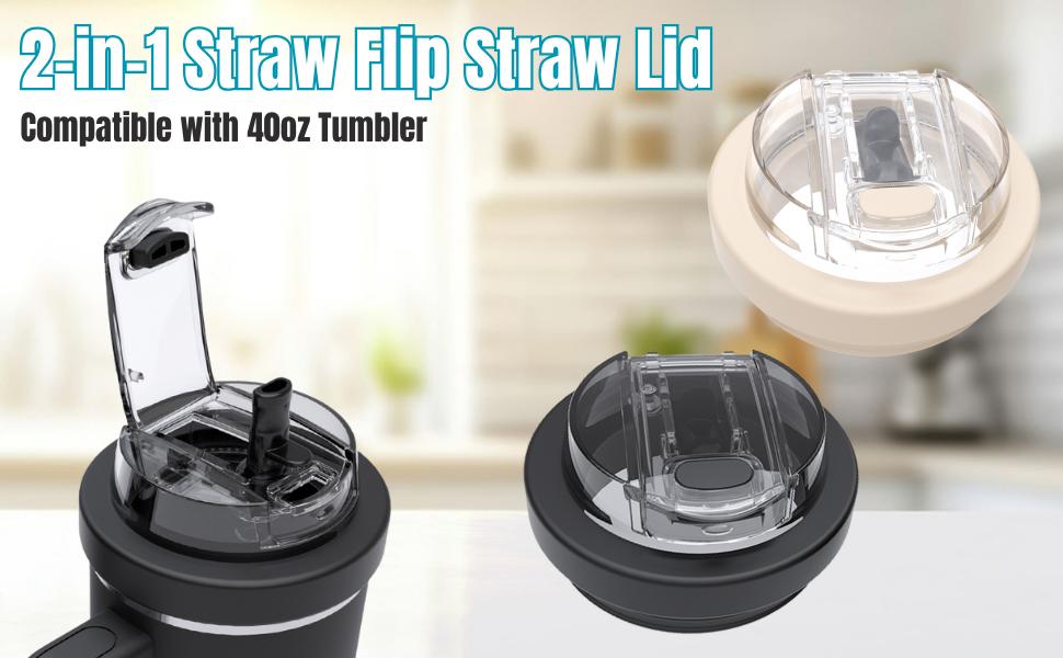 40oz Replacement Lid Compatible with Meoky & Other 40oz Tumblers, Dual-Spout 2-in-1 Design with Straw & Sip Opening, Leak-Proof Dustproof Cover, Detachable Silicone Seal Cup Accessory 40oz Replacement Lid Compatible with Meoky & Other 40oz Tumblers, Dual-Spout 2-in-1 Design with Straw & Sip Opening, Leak-Proof Dustproof Cover, Detachable Silicone Seal Cup Accessory