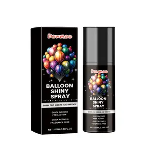 Dowmoo Balloon Brightener Spray Long Lasting Shine Safe Non-Toxic Gloss Enhancer for Party Decorations Birthday Graduation Events High Visibility High Brightness