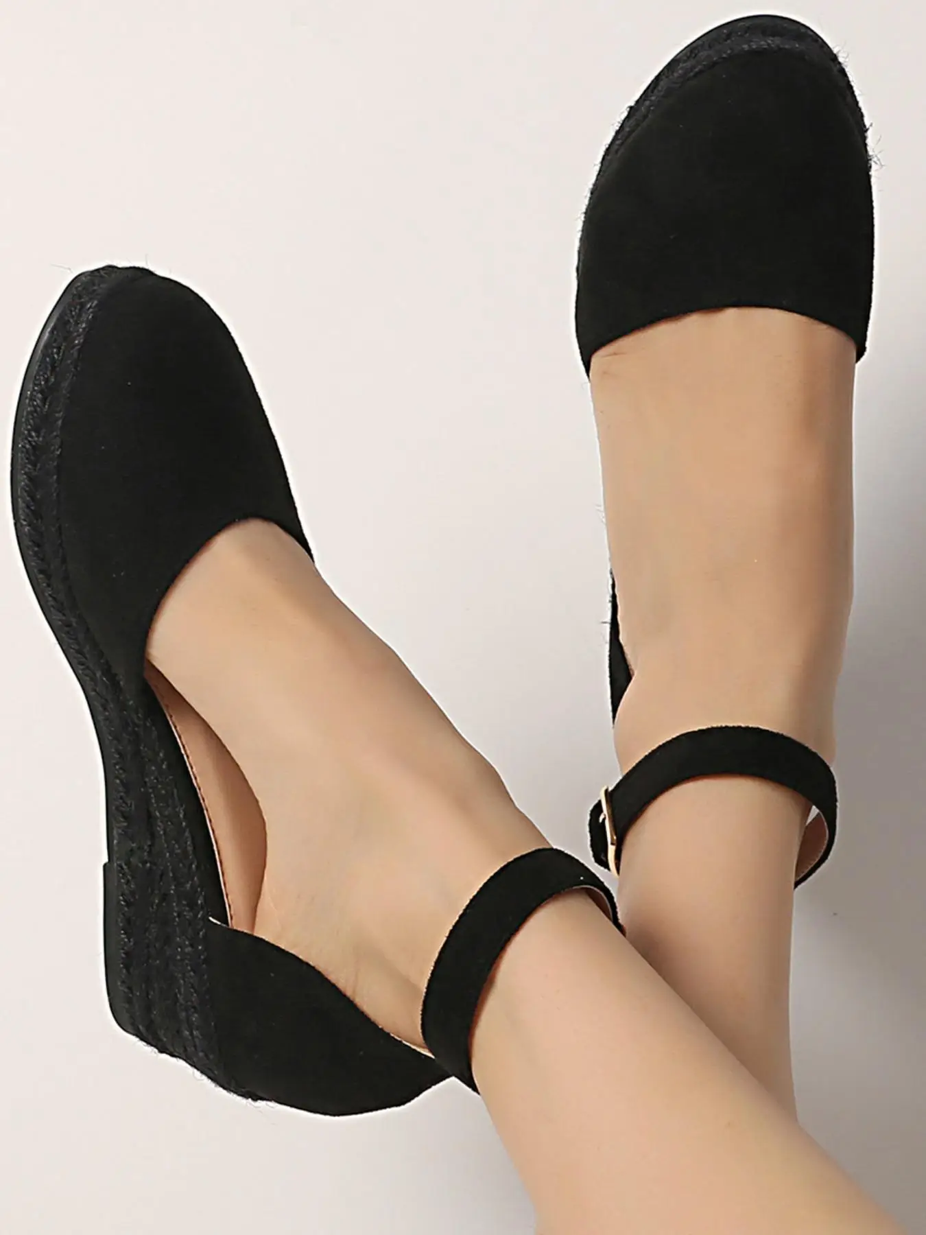 Women's Elegant Minimalist Wedge Thin Shoes, Summer Trendy All-match Platform Wedge Shoes, Chic Basic Wedge Flats for Daily Wear for Women & Girls