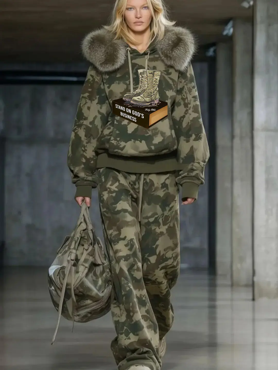 A Peace of Eden Soldier Stand on God’s Business Jogger Set