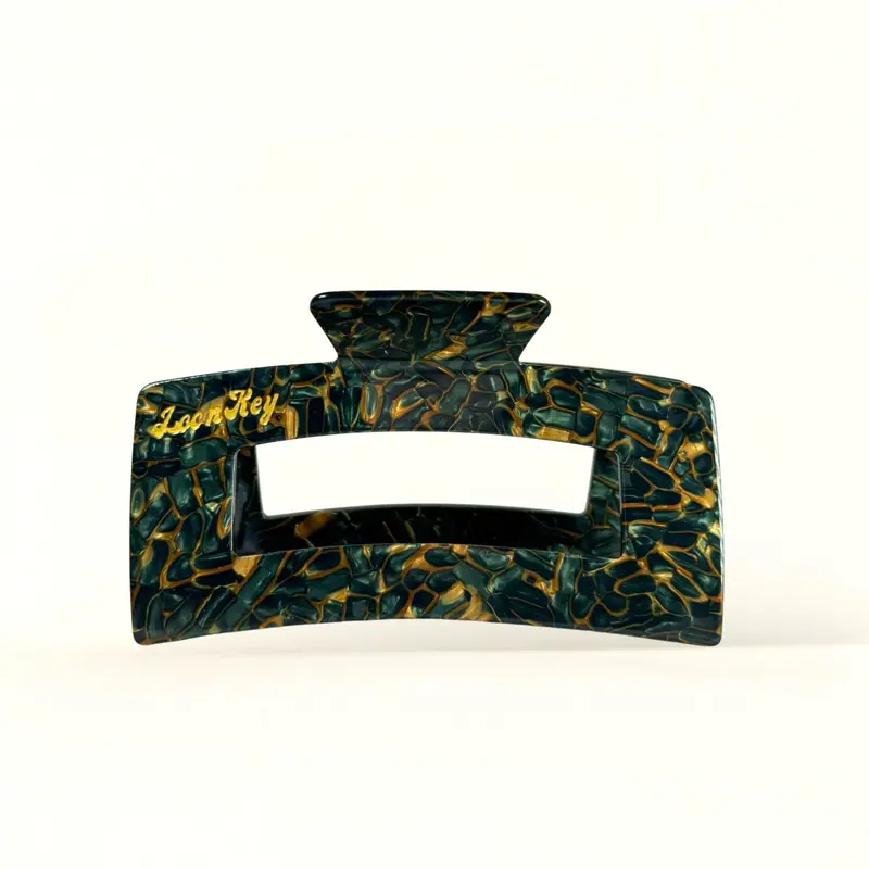 Tiger’s Eye XXL Claw Clip - Limited Edition Gold Loc N Key Logo