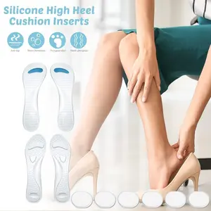 2 Pack Gel Arch Correction Pad Thickened Massage and Anti-wear Feet Transparent Shoe Fillers Beauty & Personal Care Nail Soft Footwear Silicone Insoles Comfort Bathroom