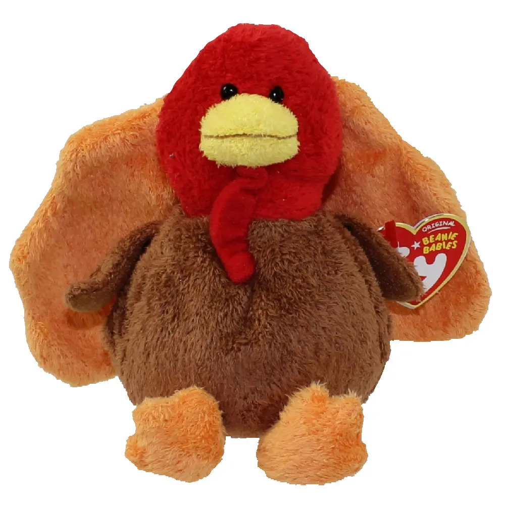 TY Beanie Baby - GOBBLED the Turkey (6.5 inch)
