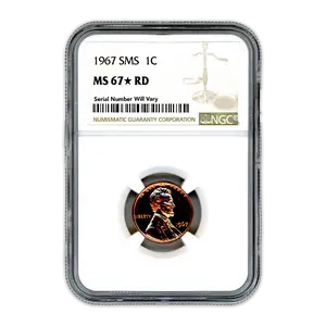1967 Lincoln Cent - SMS NGC MS67 Star RD