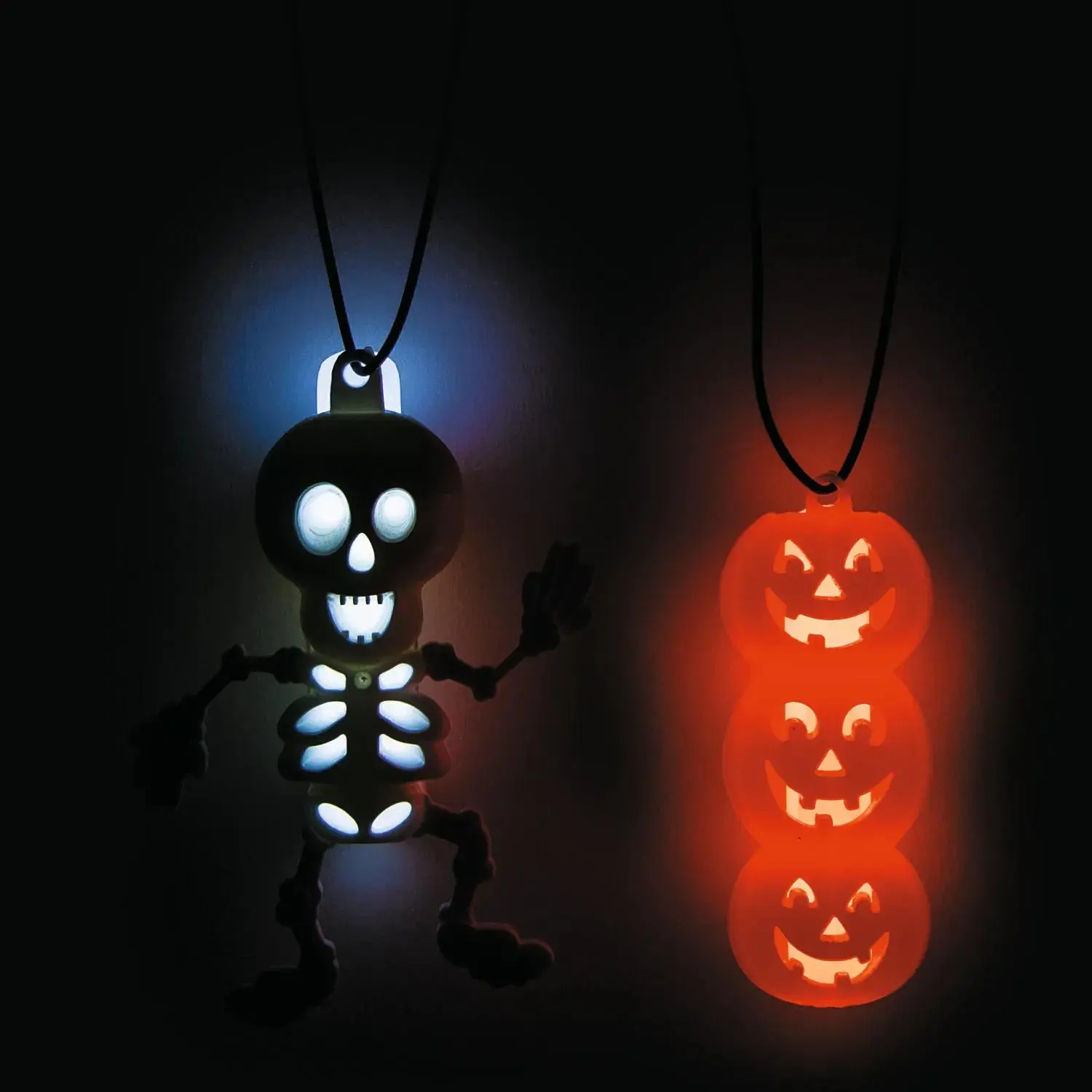 33" Halloween Character Glow Stick Plastic Charm Necklaces - 12 Pc.