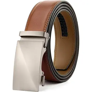 Mens Belt Leather Ratchet Belt - Customizable Fit, Effortless Style (35mm)