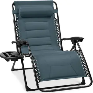 Best Choice Products Oversized Padded Zero Gravity Chair, Folding Outdoor Patio Recliner w/ Side Tray Best Choice Products Oversized Padded Zero Gravity Chair, Folding Outdoor Patio Recliner w/ Side Tray