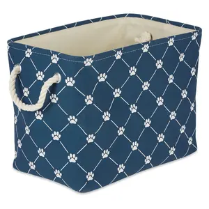 Bone Dry Trellis Paw Rectangle Pet Bin Medium