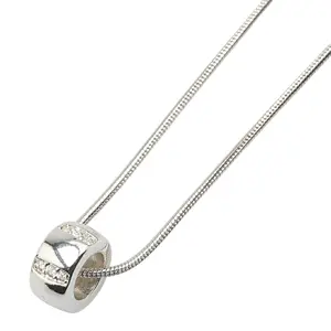 Pre-owned Swarovski Zinc Alloy Small Leather Goods Crystal Necklace