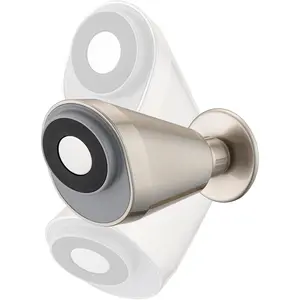 Brushed Nickel Adjustable Magnetic Shower Head Holder for Moen Handheld Showerheads, ABS Plastic, 3M VBH Adhesive Tape, No-Drill Easy Mount, Any Height Use, Strong Remote Dock