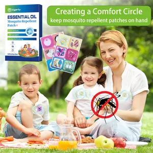 ESSENTIAL OIL Mosquito Repellent Patch Stickers for Kids - Plant Based Ingredients, Non-Toxic - The Original All Natural Citronella Essential Oil Insect Patch, DEET Free, for Toddlers, Kids