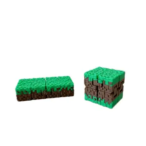 Minecraft Inspired Infinite Cube - Fidget Toy, Perfect Gift for Gamers, Stress Relief, 3D Printed