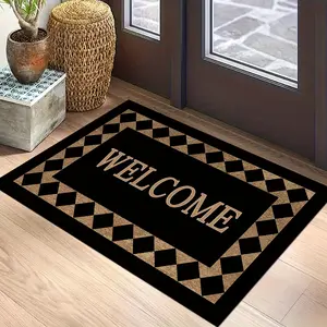 Flannel A Easy And Stylish Entrance Door Mat That Is Machine Washable Without Damaging The Floor, A Popular Decorative Item, Slip-Resistant, Durable, Soft, And Comfortable