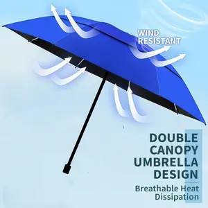 Outdoor sports umbrella Personalized Folding Umbrella Oversized 10-Sided Double-Layer Manual Open Windproof Golf Umbrella for Outdoor Shopping Travel Sports Weatherproof Protection Cover