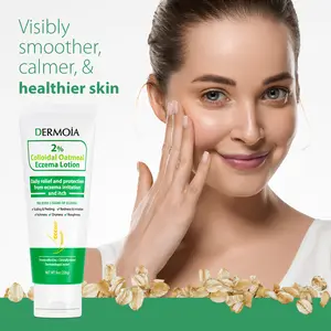 DERMOIA 2% Colloidal Oatmeal Eczema Lotion – Calms Itchy, Irritated Skin, Soothes Redness, Deeply Moisturizes & Protects – Safe for Kids & Adults – 8oz