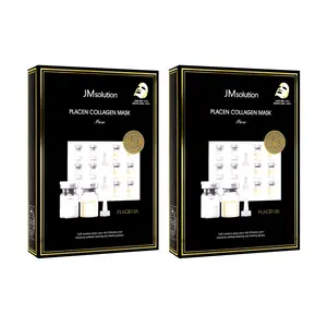 JMsolution Korean Placenta Collagen Face Mask - Pure Edition, 20 Pack in Total| Elastic Nutrient Essence