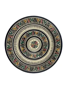 Beldi Zawaka Plate | Handcrafted Tamegroute Pottery – Organic Sahara Clay with Natural Glaze by Sahara Artisans
