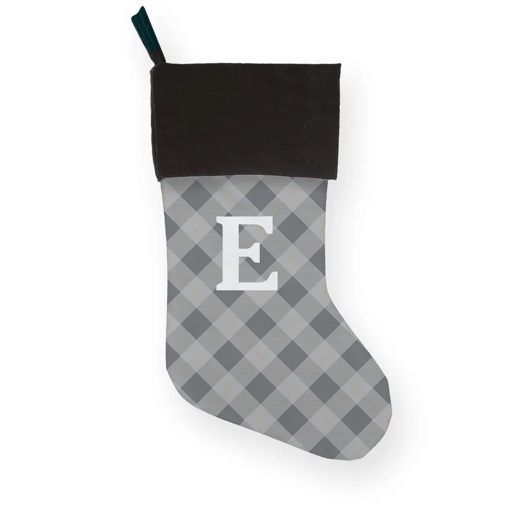 Personalized Christmas Stocking With Initial  Custom Holiday Stocking For Family, Kids, Pets & Couples  Embroidered Name Stocking, Christmas Mantle Decor