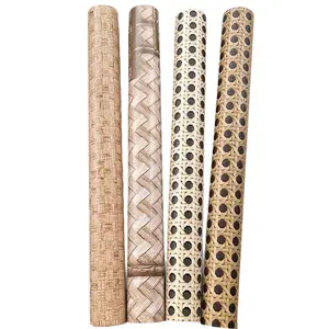 3D Vintage Bamboo Honeycomb PVC Self-Adhesive Wallpaper, Hotel Restaurant Decoration Wall Stickers, Hallway Wall Decals