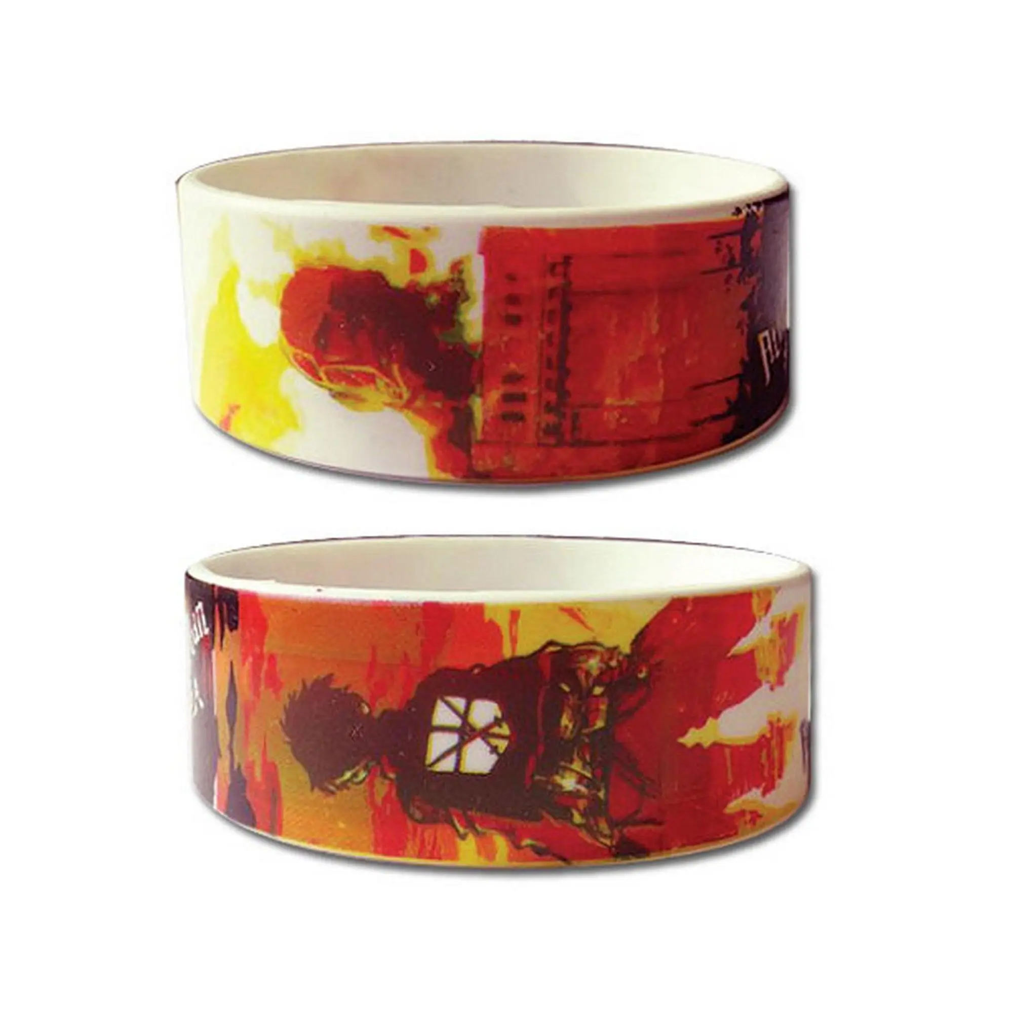Attack on Titan - Eren Yeager & Colossal Titan Staredown PVC Wristband