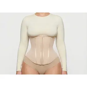 Elás Hourglass Corset Waist Trainer – Nude