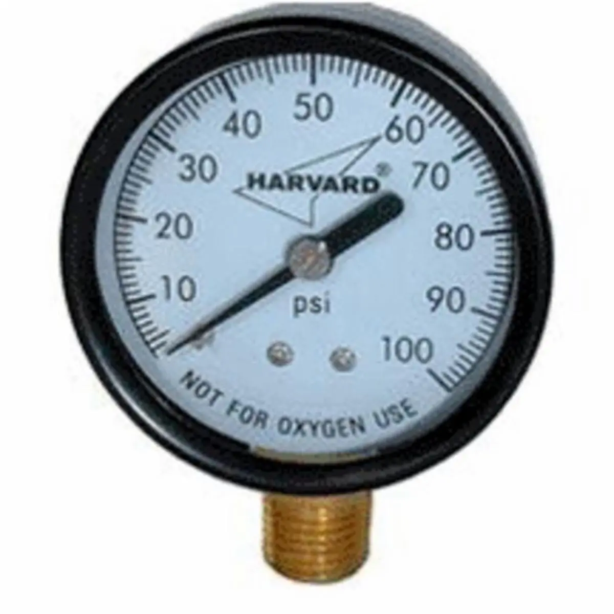 American Granby Rugged Vertical Pressure Gauge, Harvard, 200 lbs Capacity, 1/4" Lower MIP Thread, 0.25 in. Specification, 0-200# Pressure Range
