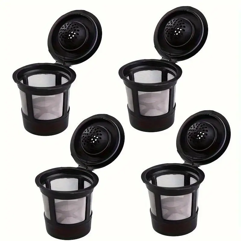 Reusable Coffee Filter Cup, 3 Counts BPA Free Universal Fit Refillable Coffee Filter Cup, Coffee Making Tool for Home Office Use, Kitchenware