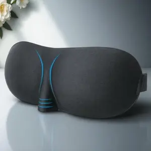 3D Breathable Sleep Mask, Adjustable Nose Support Sleep Mask, Portable Lightweight Soft Eye Cover, Sleeping Eye Mask for Travel & Office & Home, Night Mask