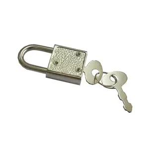FixtureDisplays® Small Metal Padlock Mini Tiny Box Luggage/Suitcase Craft Lock Key 11040Lock 11040LOCK