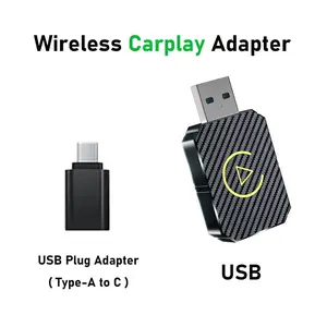 Mini Wireless Apple CarPlay Adapter, for both Apple and Android,converts wired to wireless, suitable for factory wired CarPlay cars from 2016+