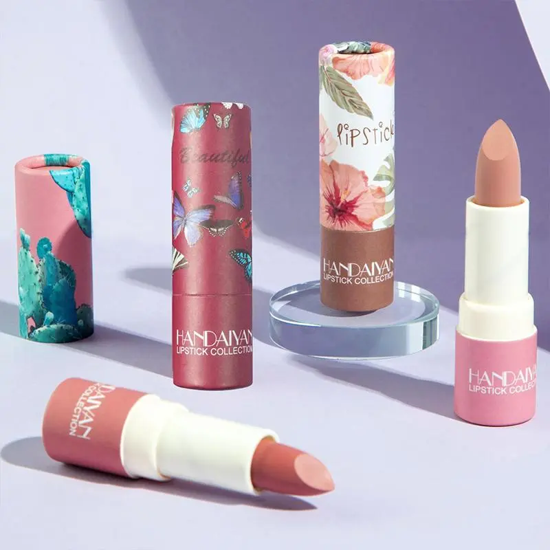 HANDAIYAN Matte Lipstick 4-Piece Set Lipstick Set Velvet Lipstick Nude Lip Gloss Makeup