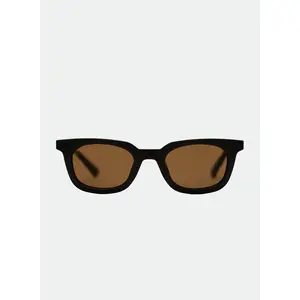 OTRA Nia Dark Chocolate Wayfarer Sunglasses with Brown Tinted Lenses & 100% UV Protection Vegan Pouch