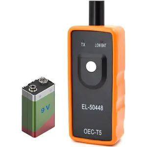 EL-50448 GM TPMS Relearn Tool – Comes with Pre-Installed High-Energy 9V Alkaline Battery – Tire Pressure Monitor Reset Tool for Chevrolet GMC Buick Cadillac, Works with 100+ GM Models