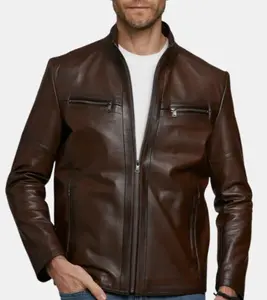 Wallace Men's Brown Leather Jacket