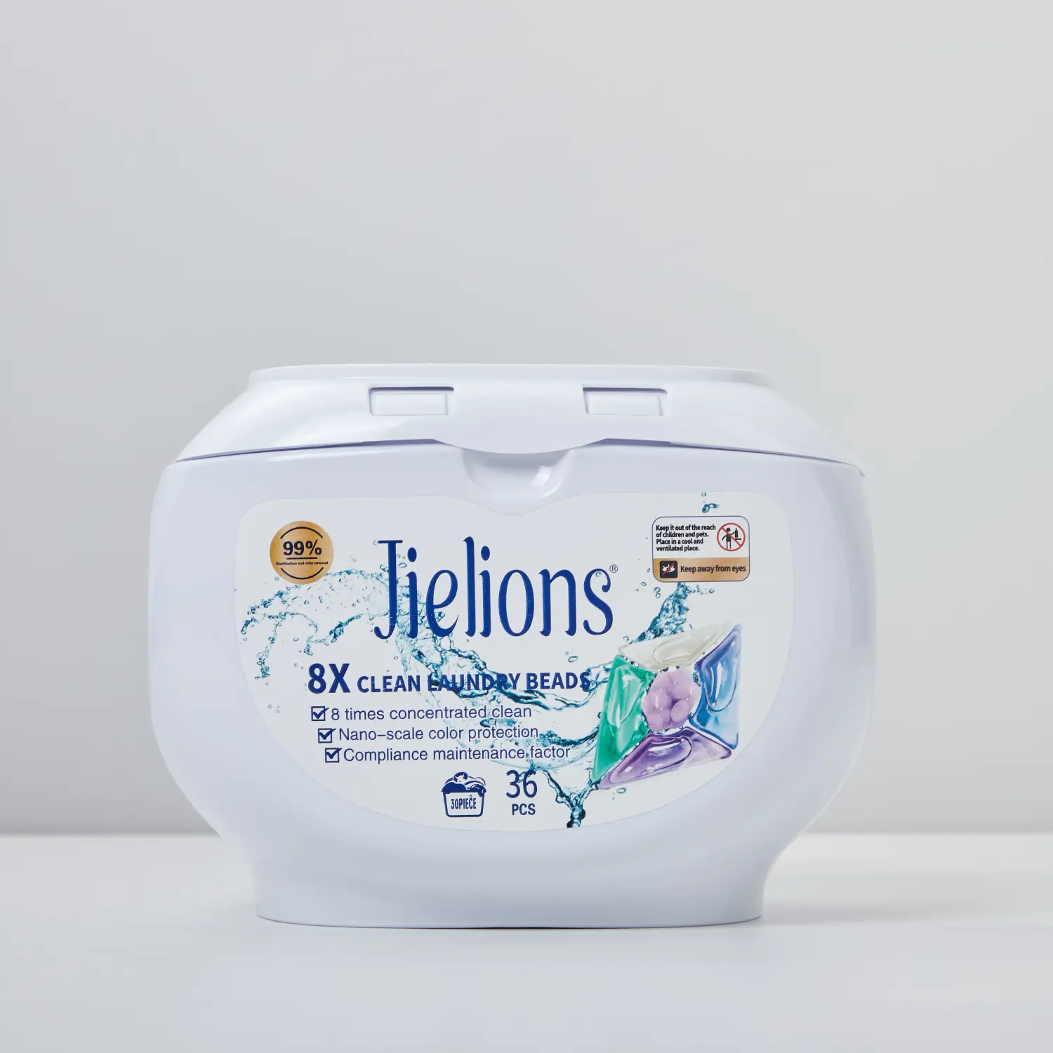 Premium Laundry Detergent Pods, 1 Pod Cleans 15 Garments, 72H Long Lasting Fragrance, 4-in-1 Stain Removal, Oil & Sweat Cleaning, Disinfection & Anti-Mite, Fabric Softening, Deep Clean, Long Lasting Scent, Gentle, No Residue, Laundry Essential