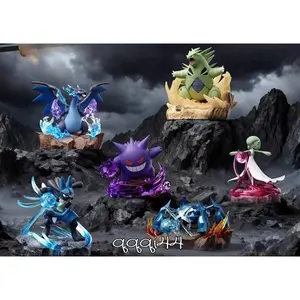 Pokémon "Full Power Battle" Series Mini LED Diorama Figure Collection Model Gift sealed with Mega Charizard X Gengar Tyranitar Metagross Lucario Gardevoir