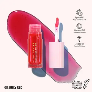 MOIRA | Glow Getter Hydrating Lip Oil (008, Juicy Red) | Moisturizing Shine Lip Oil