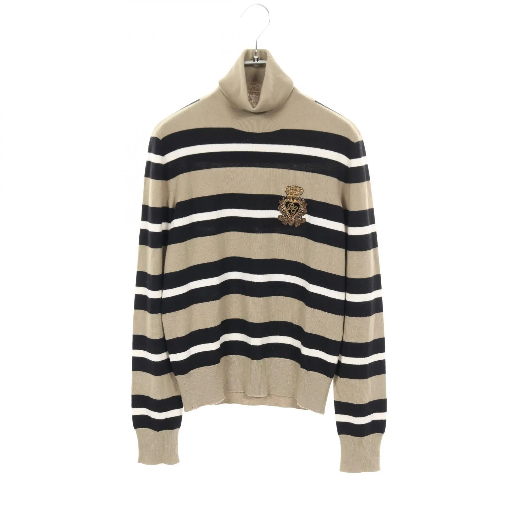 Pre-owned DOLCE & GABBANA Wool Small Leather Goods Knit Top